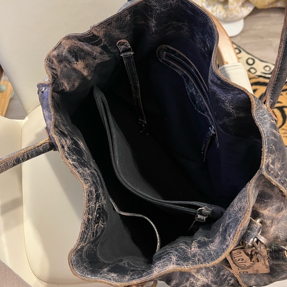 COPY - BED STU ROCKAWAY LEATHER BAG IN BLACK LUX - Picture 7 of 13